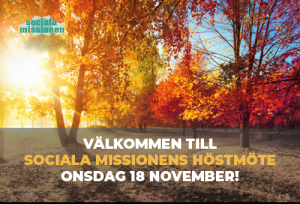 Sociala Missionens höstmöte onsdag 18 november