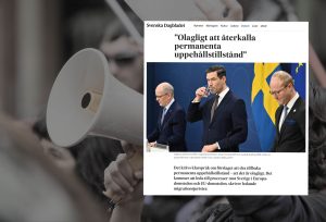 DEBATTARTIKEL: Olagligt att återkalla permanenta uppehållstillstånd